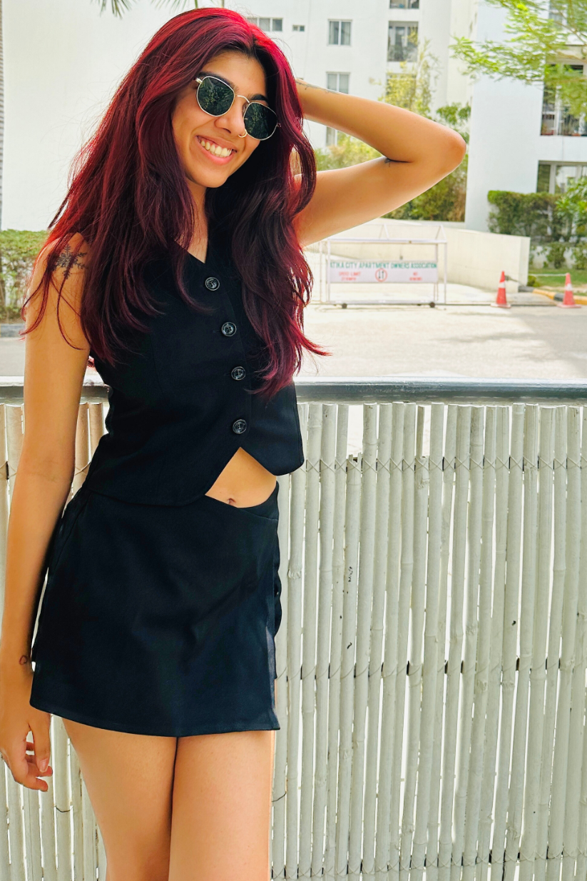 Black Skort – Classic Ladies Short Skirt for Office