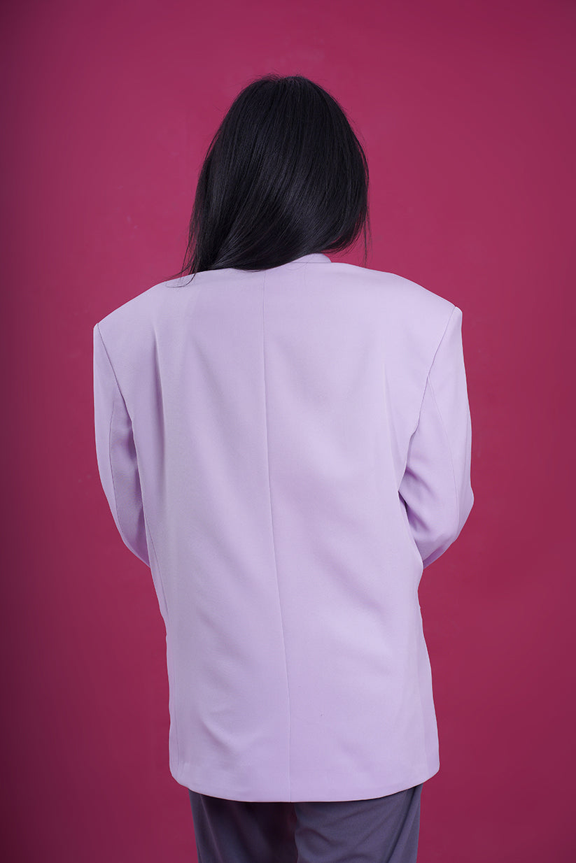 Co-ord Set - Oversized Statement Blazer & High Rise Pleated Side Slit Trousers - Crafted with high-quality materials, our Oversized Statement Blazer ensures both comfort and edgy style. Crafted with comfort and contemporary fashion in mind, the High Rise Pleated Side Slit Trousers offer a sleek and tailored fit that complements various occasions.