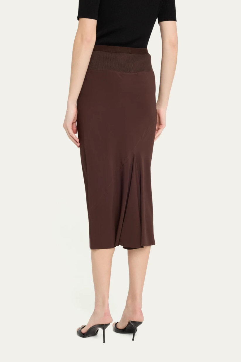 Mocha Brown Pencil Skirt – Elegant Tailored Skirt for Women