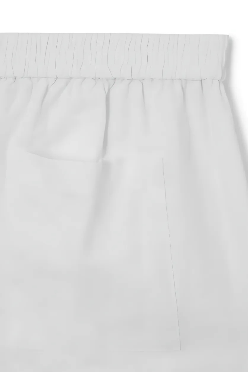 White Linen Co-ord Set – Half-Sleeve Shirt & Straight-Leg Pants