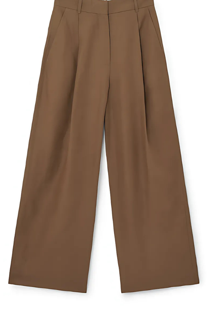 Brown Linen Shirt and Pants Set – Co-ord for Women