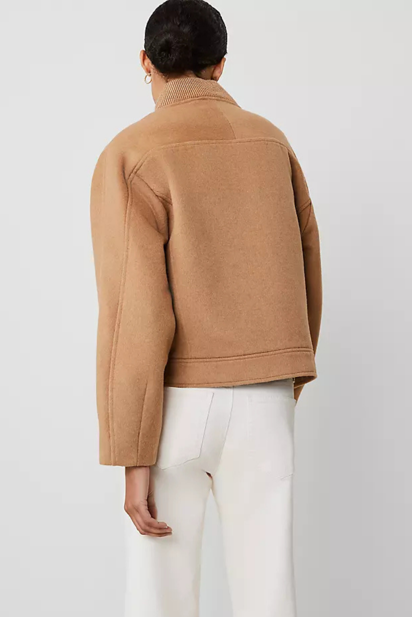 Camel Bomber Jacket