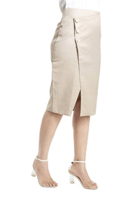 Beige Linen Skirt